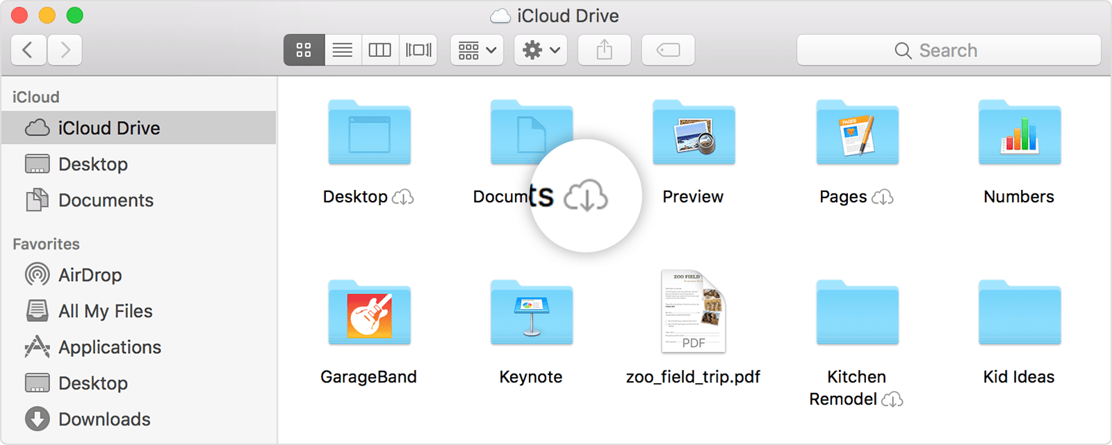 Share icloud drive files